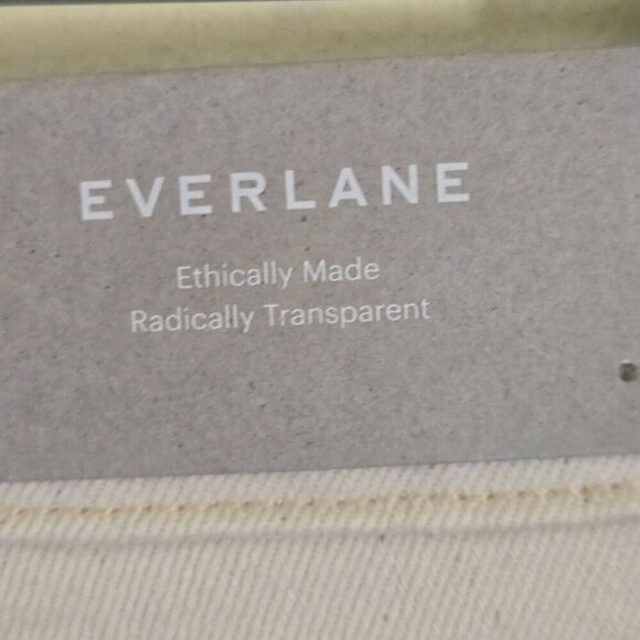 Everlane NWT The Original Cheeky Jeans Ecru Size 30 - Picture 9 of 13